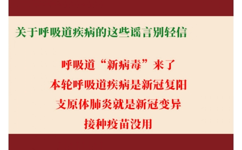 關(guān)于呼吸道疾病的這些謠言別輕信！